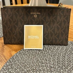Michael Kors Brown wristlet